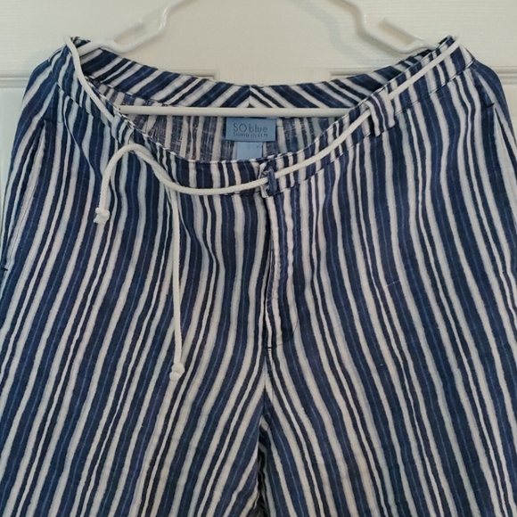 Sigrid Olsen Pants - SO blue Beach Pant EUC